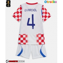 Otroške Nogometnih dresov Hrvaška Josko Gvardiol #4 Domači SP 2026 Kratki rokavi (+ hlače)
